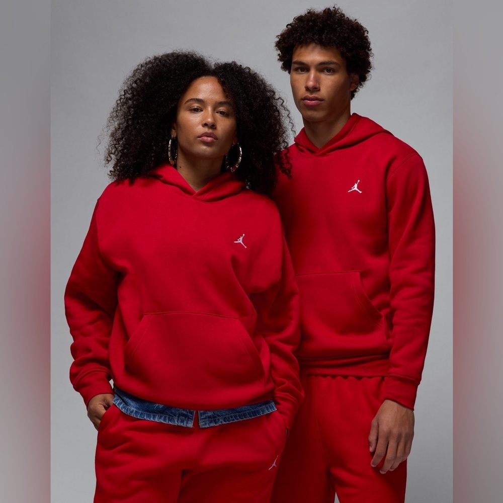 Jordan Women's Brooklyn Fleece
Pullover Hoodie & Joggers Gym Red Matching Set - Picture 2 of 13